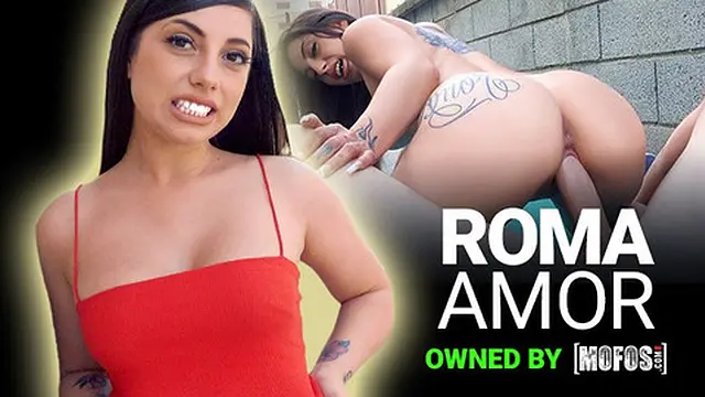 Mofos - Cute Brunette Teen With Big Ass Roma Amor Sucks & Fucks Her Ex's Friend Outdoors