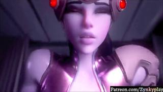 Overwatch Widow got blown apart, cum-shot all over her wet pussy🌮️