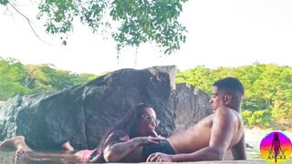Preview: Public River Sex with Lover, Comes in Mouth