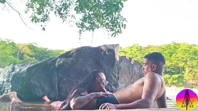 Trailer - Being fucked by her lover in the river in public and he came in my mouth