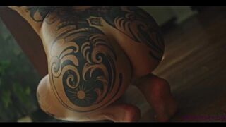 SANKTOR - TATTOOED GIRL WITH LARGE BACKSIDE SELF-PLEASURES
