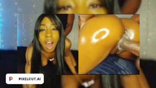 Molding my Ebony stepsister into an unending moan factory, as loud as humanly possible