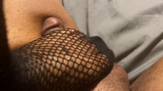 Slutty Keisha's high heels crushes dude's dick🌭 in nasty trample session