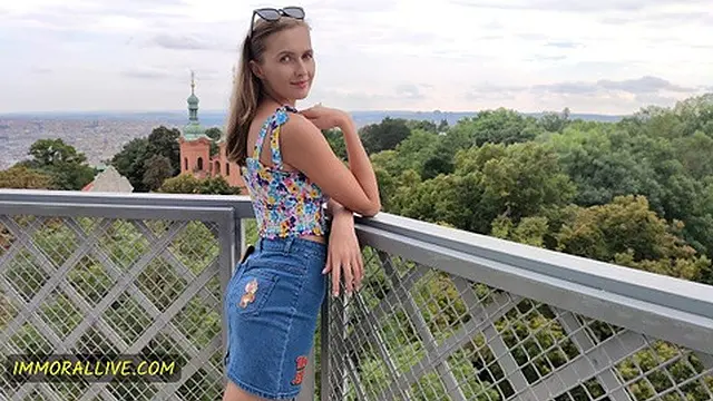 girlfriend Stacy Cruz rides tour guide in front of boyfriend in immoral  4K