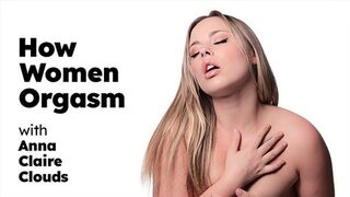 Close-up shots of Anna Claire Clouds' intimate solo female orgasmic ecstasy