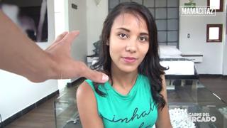 Juicy Latina Dayana Cruz Gets Down Dirty with Massive D**k in Carnal Market Frenzy