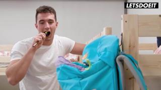 Stranger Porks Eden Ivy Raw at Hostel, Teen's StepSister Secret🤫 Getaway Fucked Silently