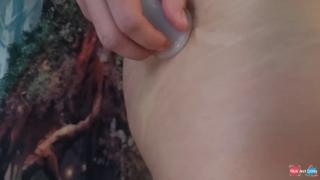 In sensual self-love, I anoint my sagging thighs with oil