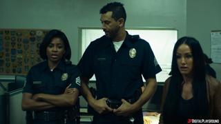 Get these sex-craved hotties busted for naughty😈 shenanigans, Officer's got a hard time saying no