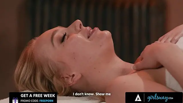 GIRLSWAY - Gorgeous Masseuse Kylie Rocket Gets Passionate While Massaging Hot Blonde Braylin Bailey