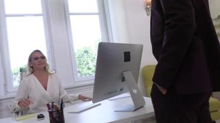 Boss's Secretary Sucked, F*cked, and Banged on Desk, Office Whorenado