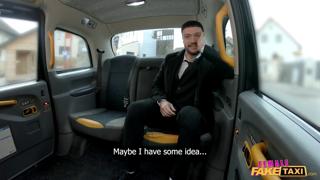 Naughty😈 female behind European taxi, massive breasts Czech beauty sucks cock🌭 vigorously