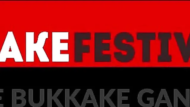 Tattooed babe Samantha blowing huge cocks at fetish orgy