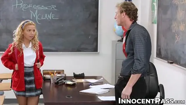 Blonde Student Alina Gets Hard Doggy Style pounded by Prof Ryan