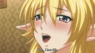 Elf with Large Breasts Enjoys Ahegao Play and Sex