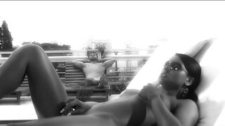 Ju Pantera Works A Cock Into Her Ass In This Erotic Black And White Scene- AssMania