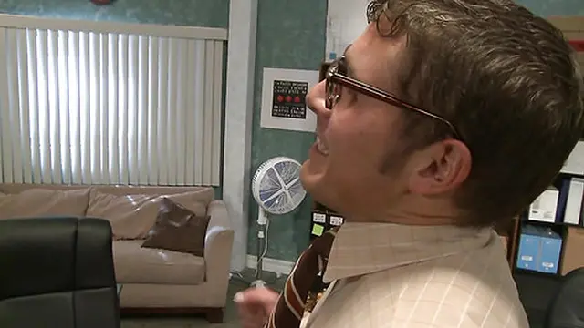 Chloe Conrad Fucks A Nerd In His Office- AssMania