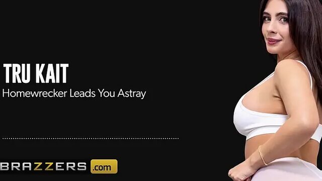 Homewrecker Kait cheats on her man with a big cock