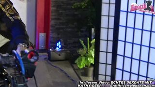 German BBW model fucked at photo shoot