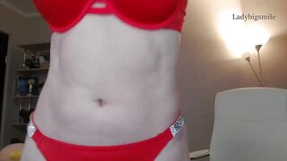 close-up tease satin underwear in fit sexy redhead