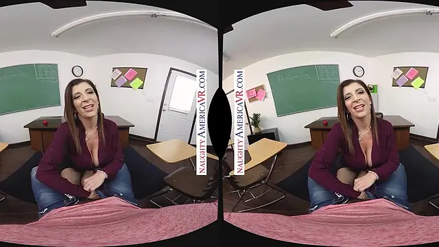 Professor Sara Jay is on the prowl for a teacher's assistant with a hefty cock