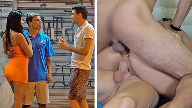 Hot Brazilian duo surprises with a gringo’s unexpected twist in a wild double penetration scene