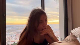 Fake GF gives me mouthservice, getting raw dogged