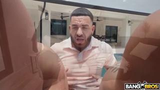 Meet Peter, who's obsessed with his neighbors Anais & Kali, oiling their gigantic butts